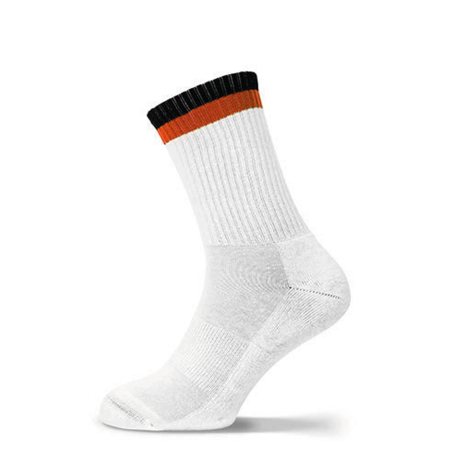 Zweifarbige Sport- und Tennissocken von MrSocks aus Biobaumwolle mit individuellem Druck