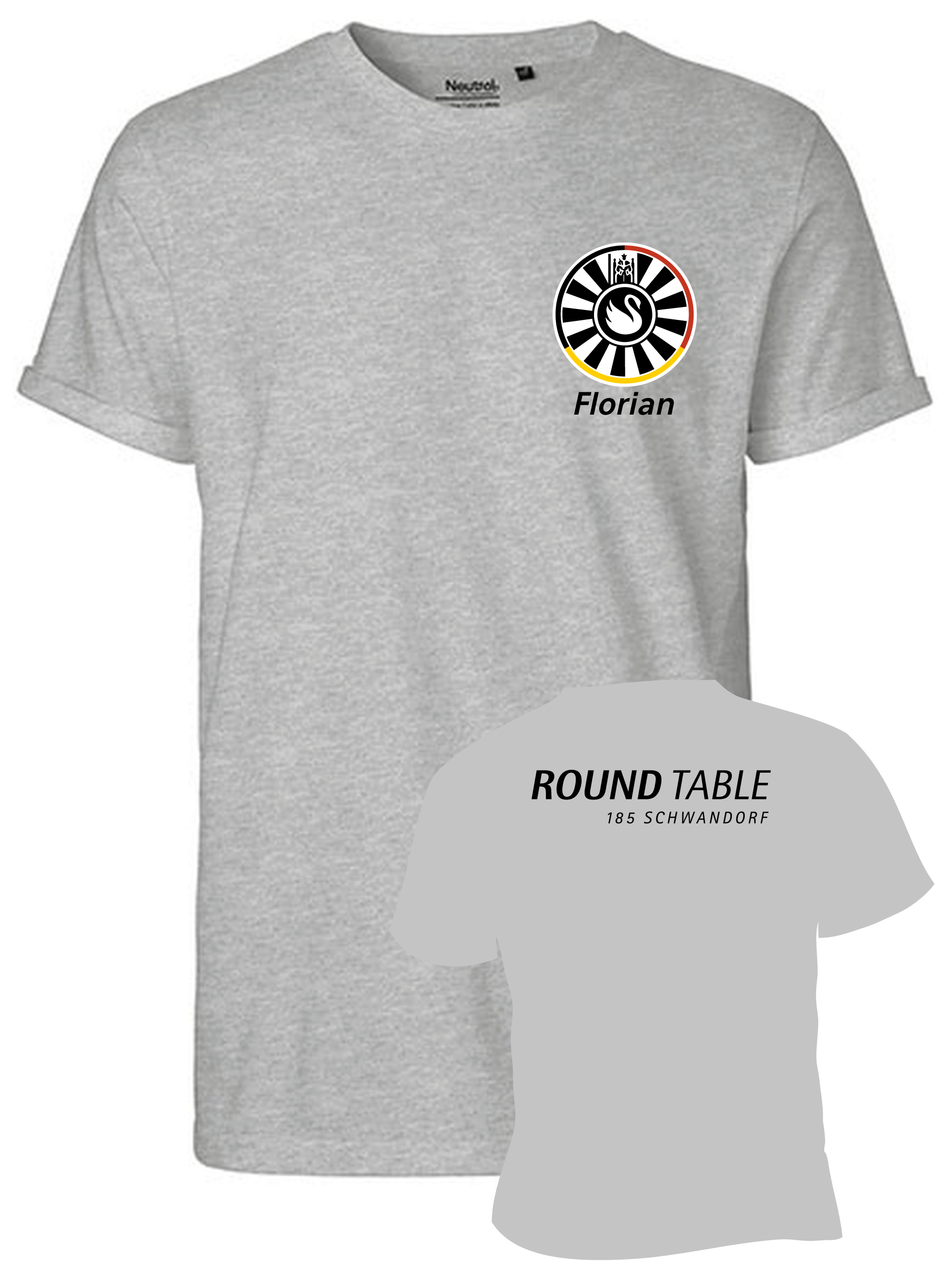 Round Table Men`s Roll Up Sleeve Shirt aus Bio-Baumwolle