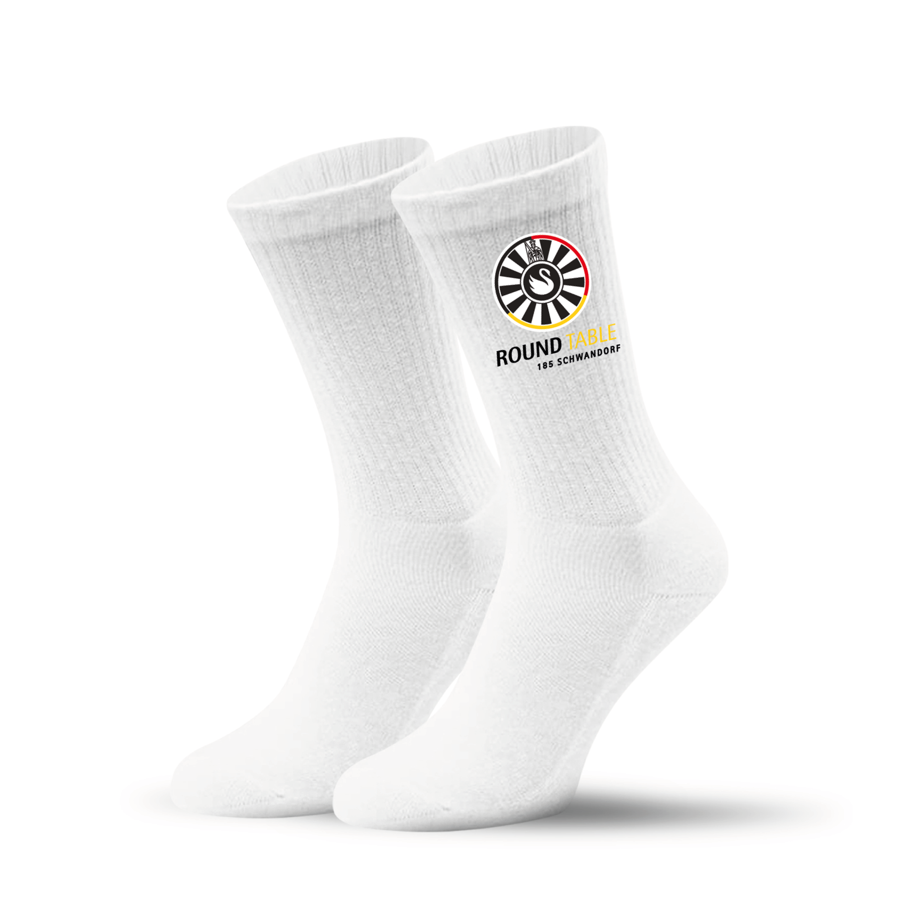 Round Table Sport- und Tennissocken von MrSocks aus Biobaumwolle mit individuellem Druck