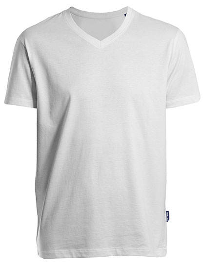 Herren T-Shirt mit V-Ausschnitt aus gekämmter Bio-Baumwolle